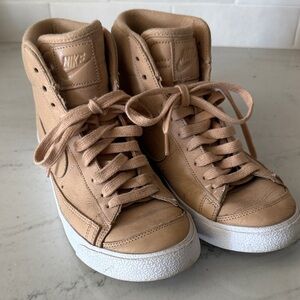 Nike Women's Beige High-Top Sneakers